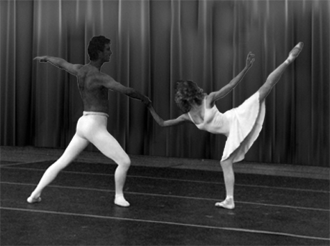 Debora Broderius and Blair Howell in Balanchine's 'Chaconne'