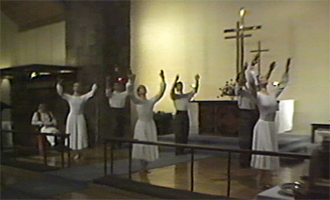 Performance of Missa Gaia at the ordination of Hugh Haffenreffer