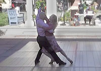 Debora Broderius and Tim Martin in a performance of 'Valse Soixantime'