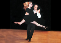 Debora Broderius and Tim Martin in 'Gallo Ciego'